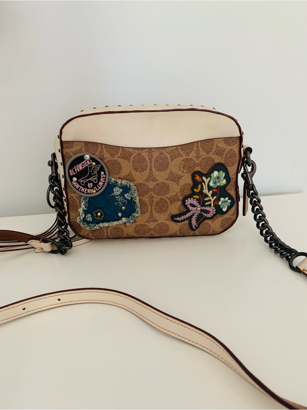 Coach patchwork camera bag